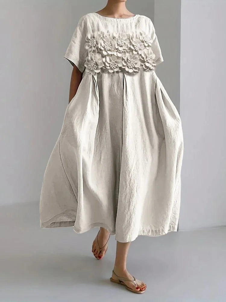 CLARA - EDGED FLOWER DRESS