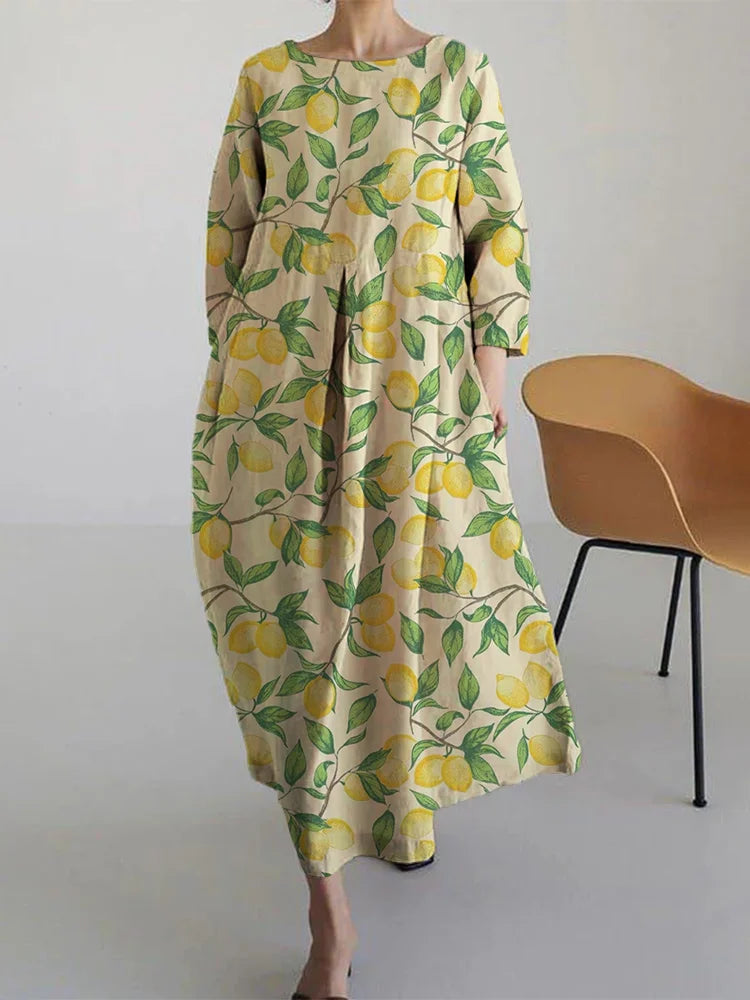 SOPHIE - CITROENBLOOM MIDI DRESS
