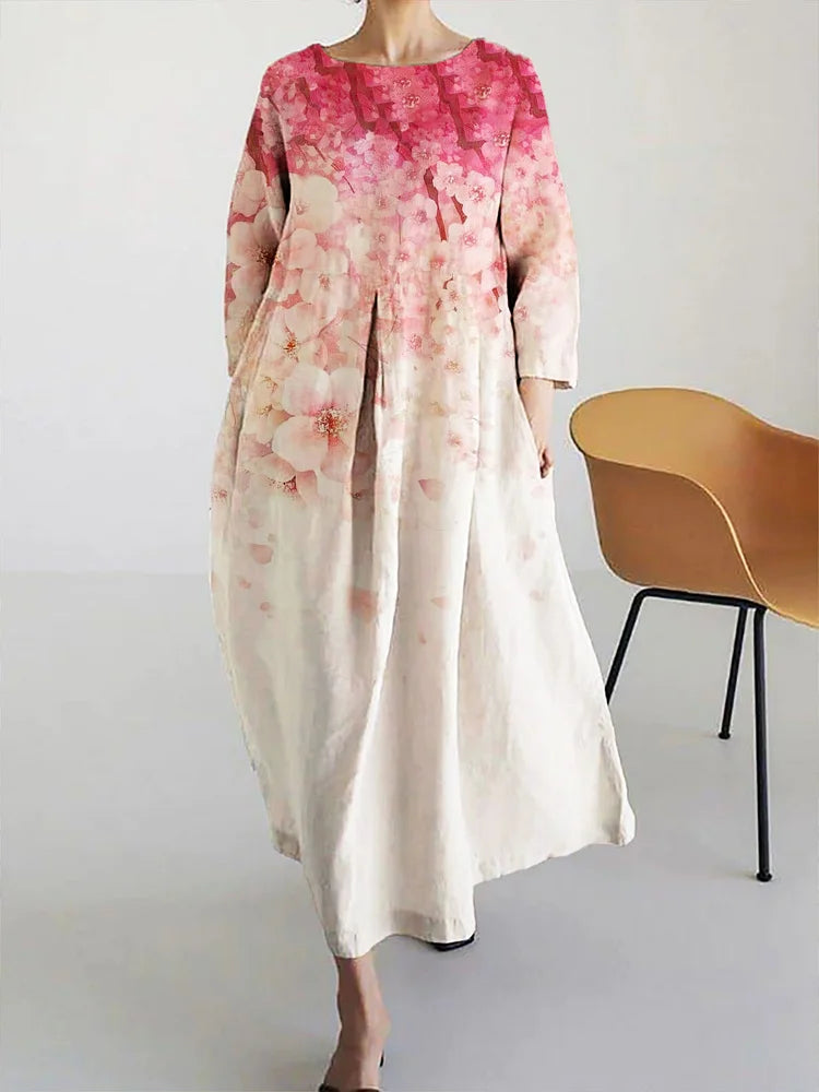 IVY - MAXI DRESS WITH NATURAL PRINT