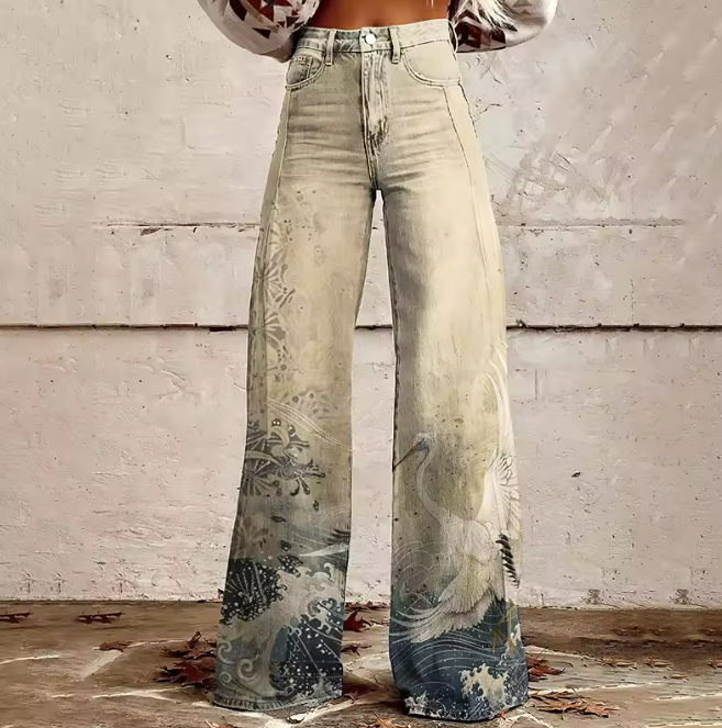 Maisie | Artistic Wide-Leg Jeans