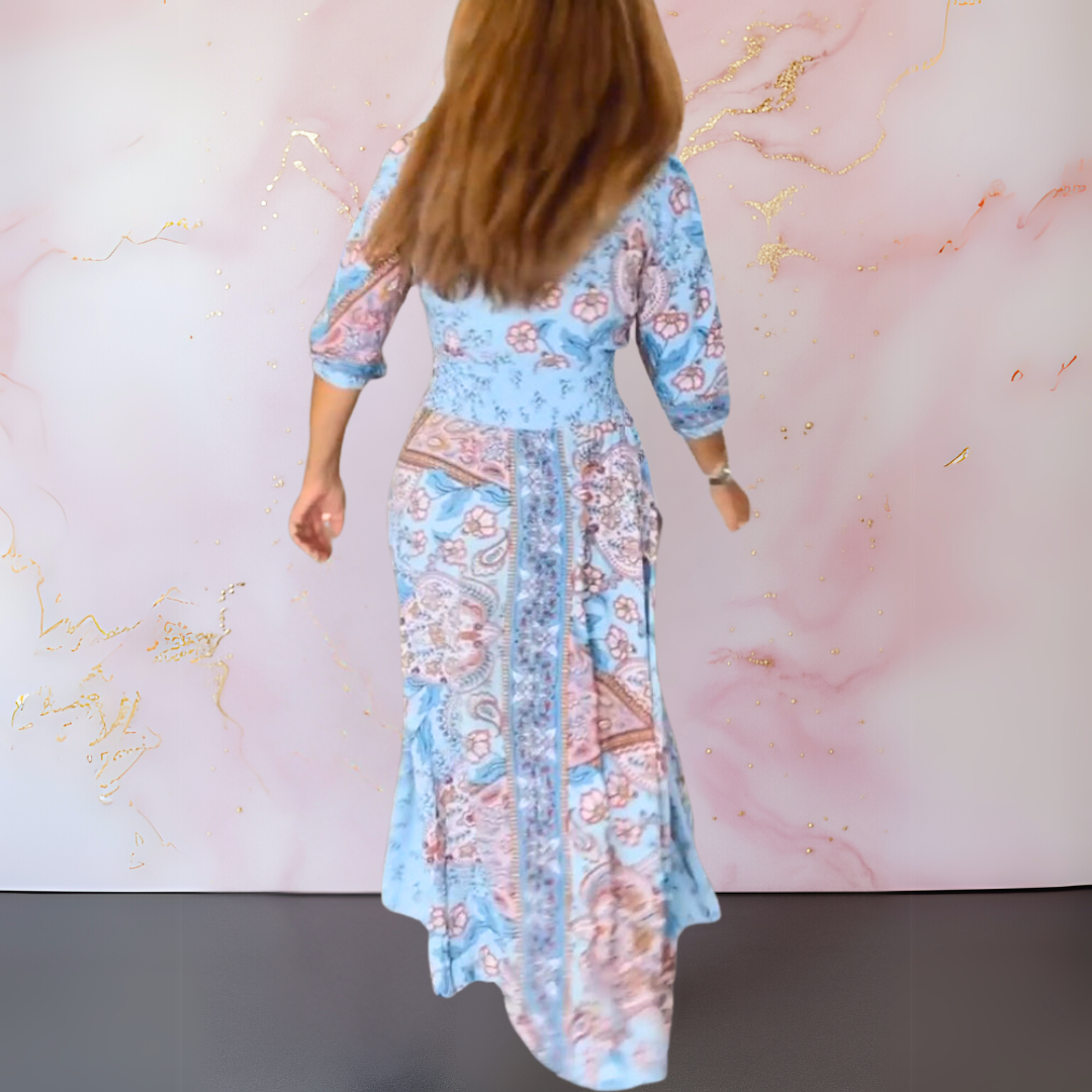 Marga™ | Elegant Summer Dress with V-Neck