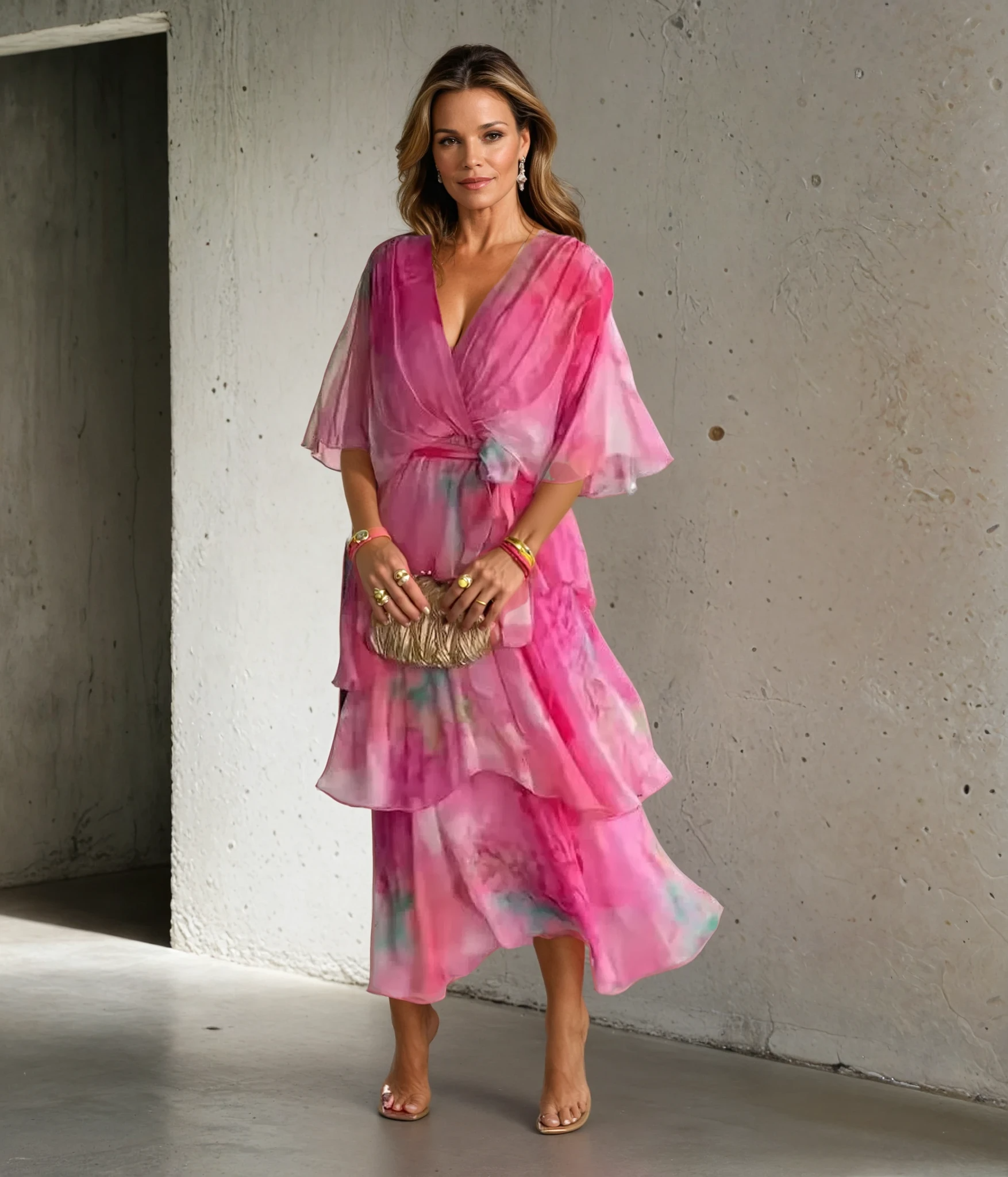 Soleil Floral Layer Dress