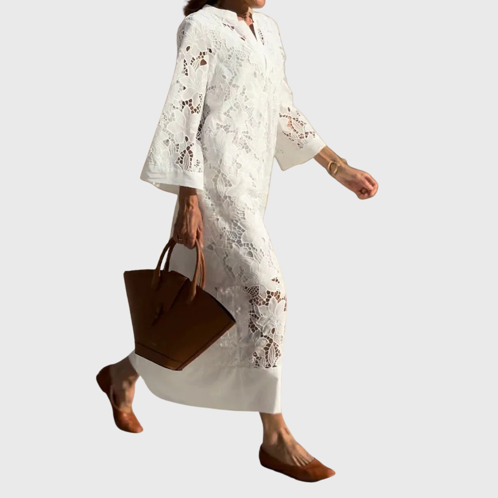 Elegant summer dress in cotton