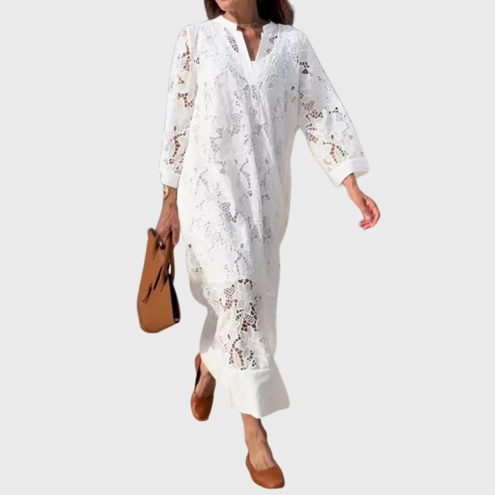 Elegant summer dress in cotton