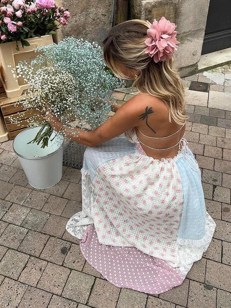 Viviana™ | Patchwork Dress with Straps