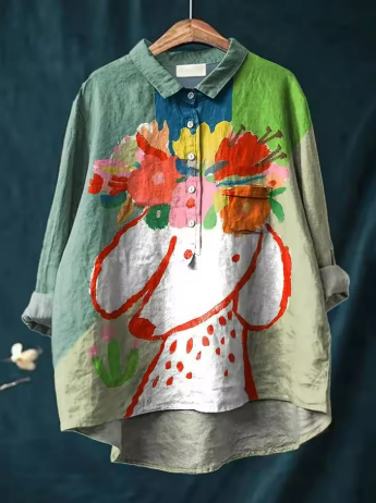 Colorful EL Shirt with Relaxed Cut