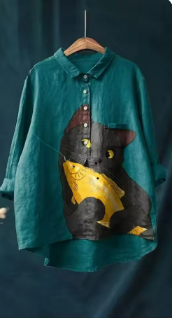 Colorful L-Shirt with Imaginative Print