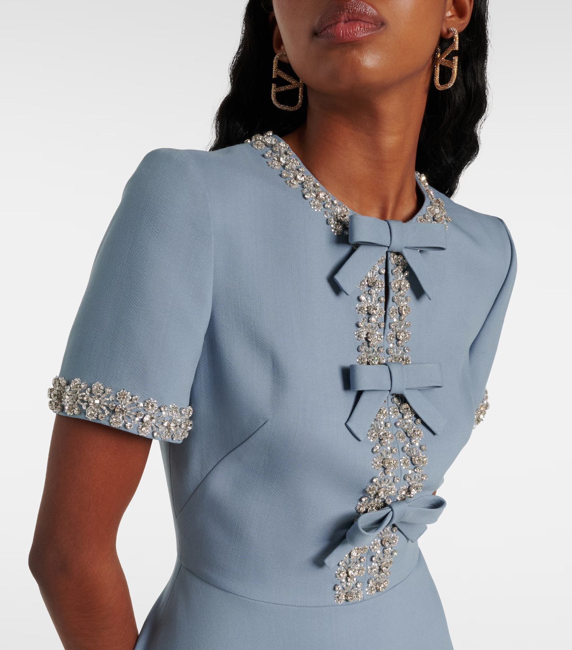 Raffaella™ | Flared Dress with Bows and Beads