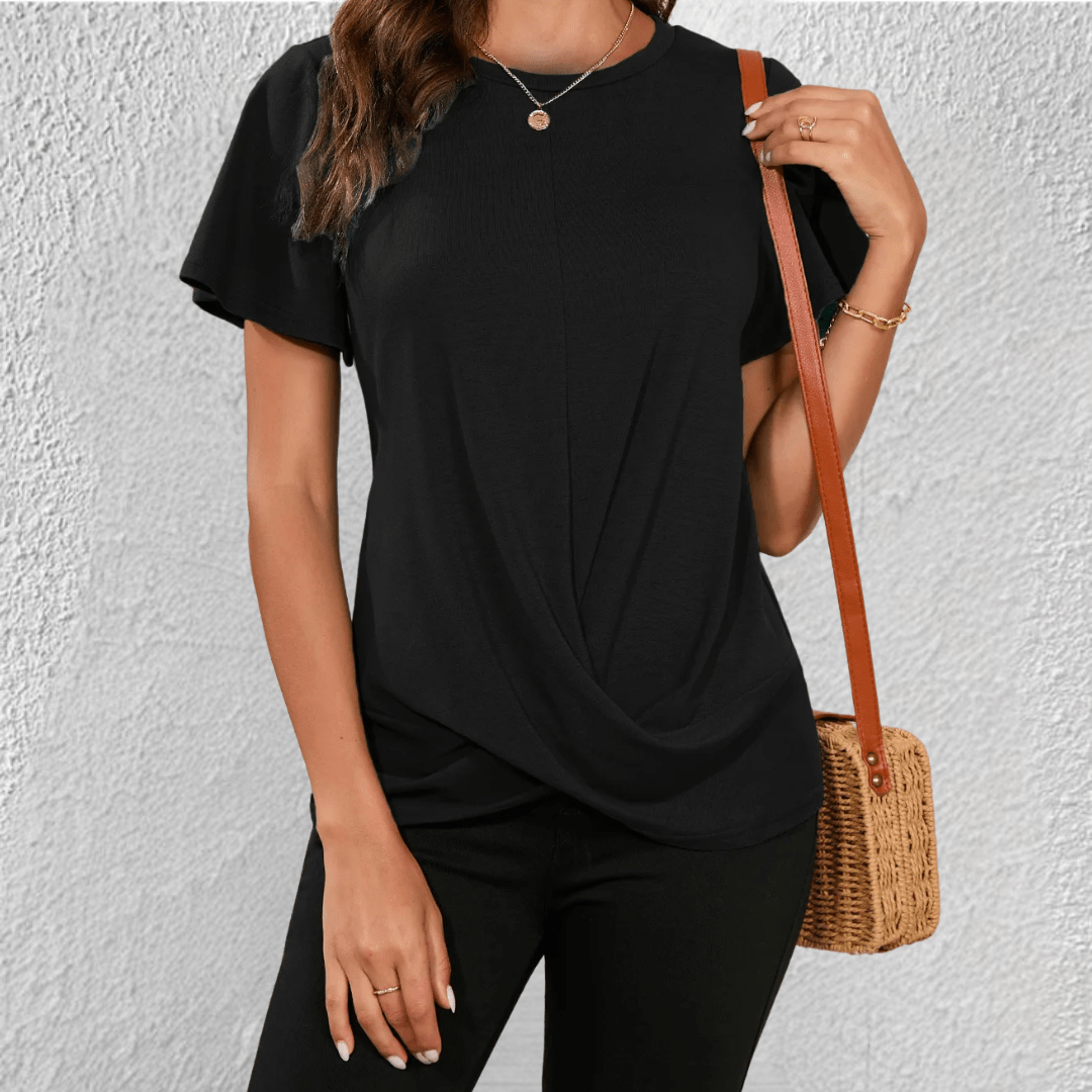 Luna | Tummy Tucking Round-neck top