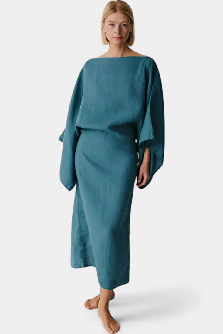 Kamilia - Kimono Dress with Belt