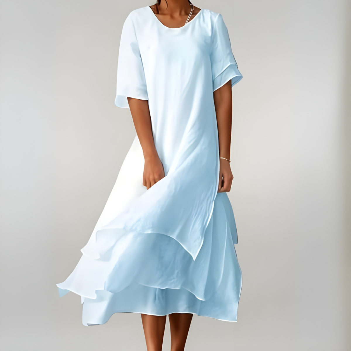 Agnès | Light and elegant long cotton dress