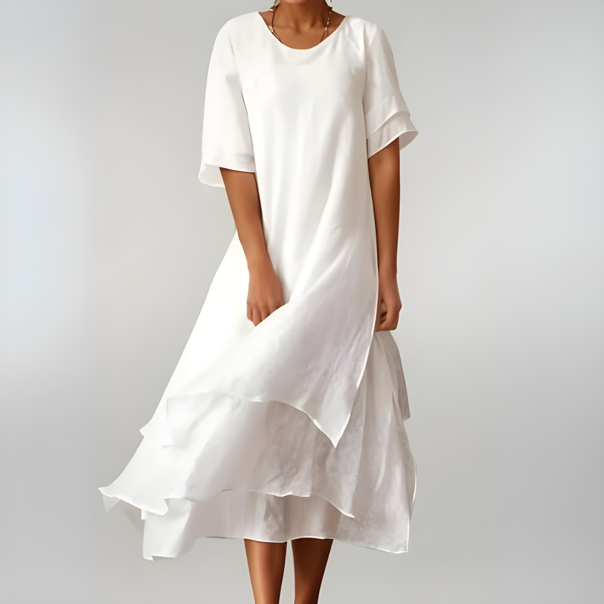 Agnès | Light and elegant long cotton dress