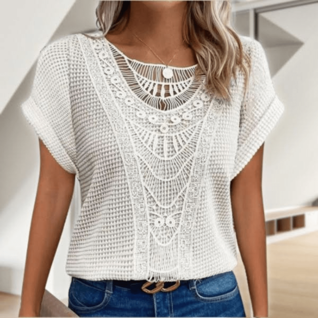 Karin™ | Elegant Ibiza-style blouse