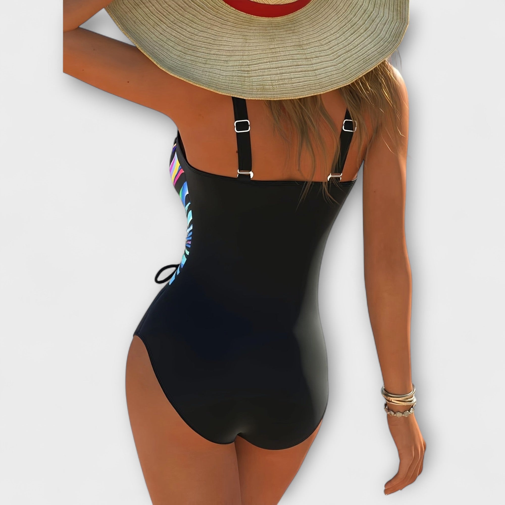 Clara | Elegant and Stretchy Swimsuit with Crossed Detail on the Front