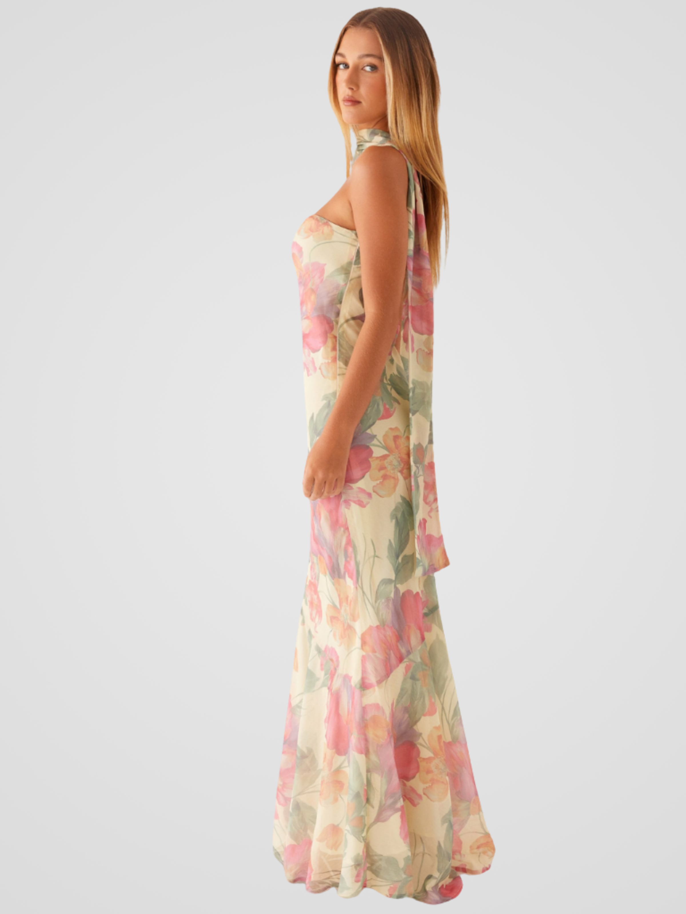 Aperti™ | Floral Chiffon Bandeau Dress