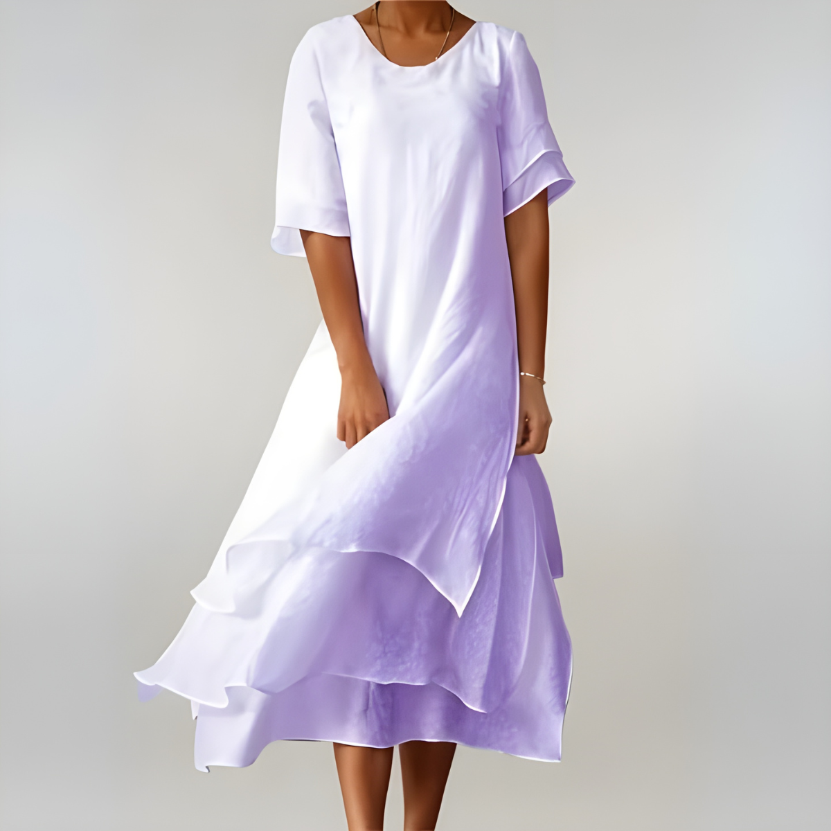 Agnès | Light and elegant long cotton dress