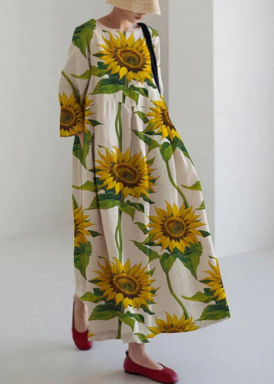 NOVA - LOCKER DRESS WITH LARGE FLORAL PATTERN