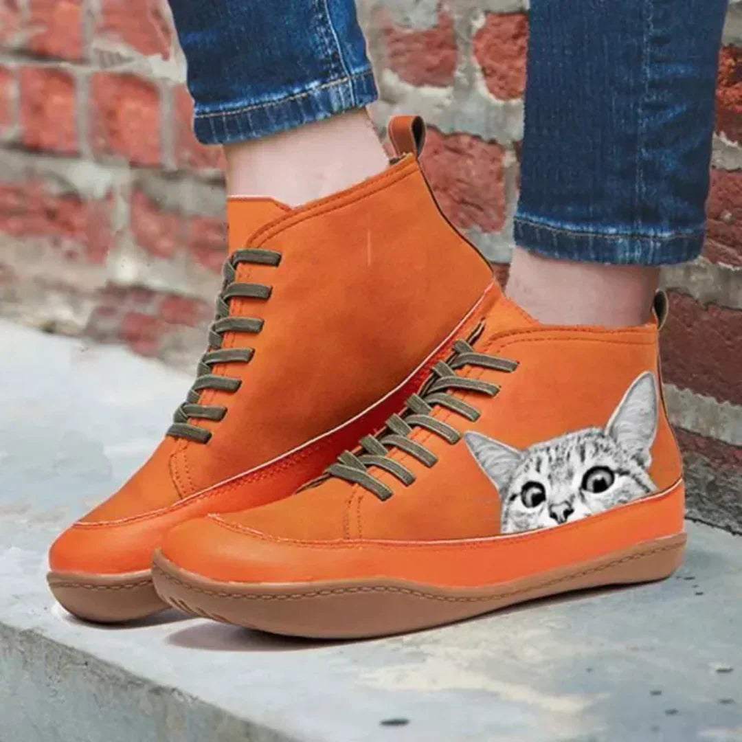 Mirella™ | Leather Shoes for Cat Lovers