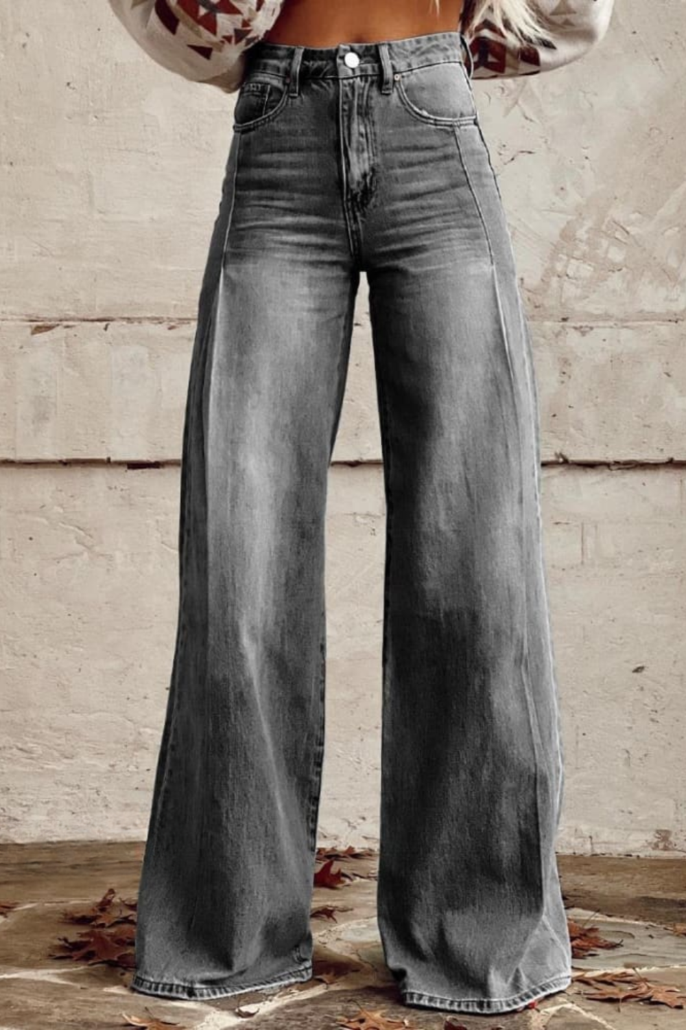 Susan | Stylish Wide-Leg Denim Pants