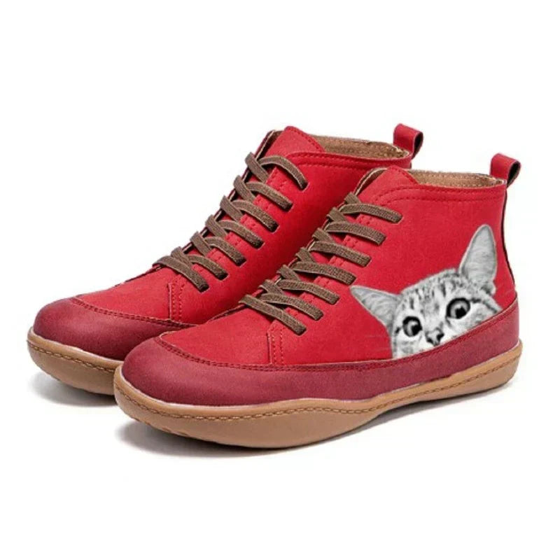 Mirella™ | Leather Shoes for Cat Lovers