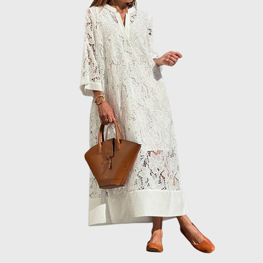 Elegant summer dress in cotton