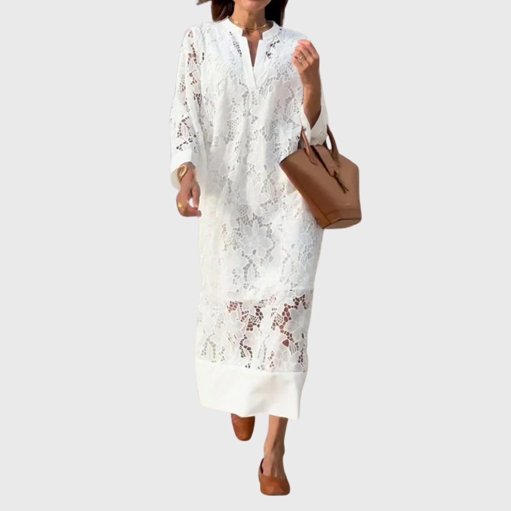 Elegant summer dress in cotton