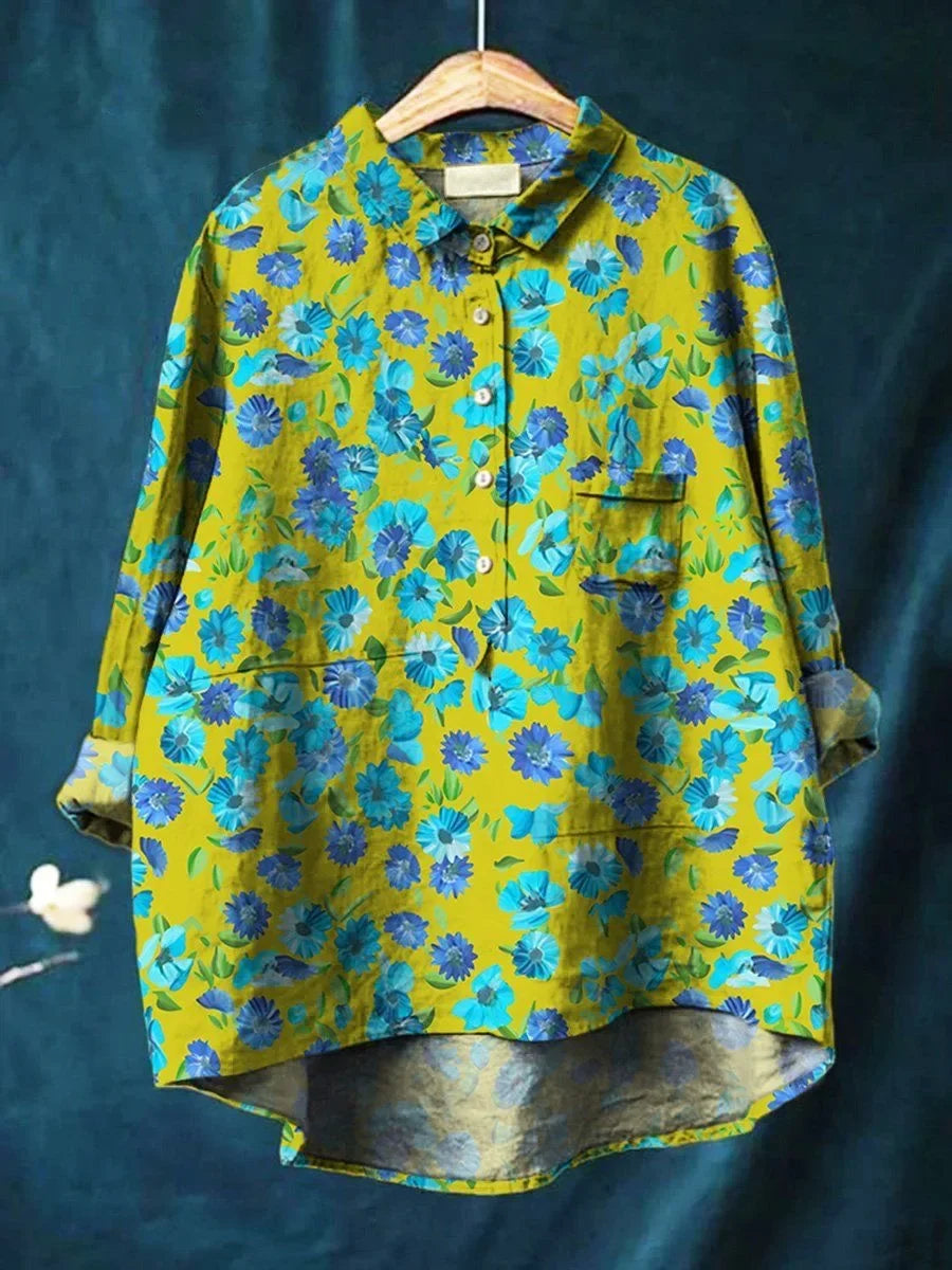 Elegant Floral Shirt with a Light Fit