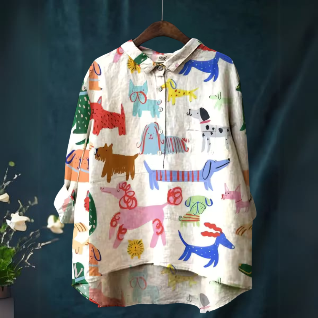Modern Casual Shirt with Unique Print