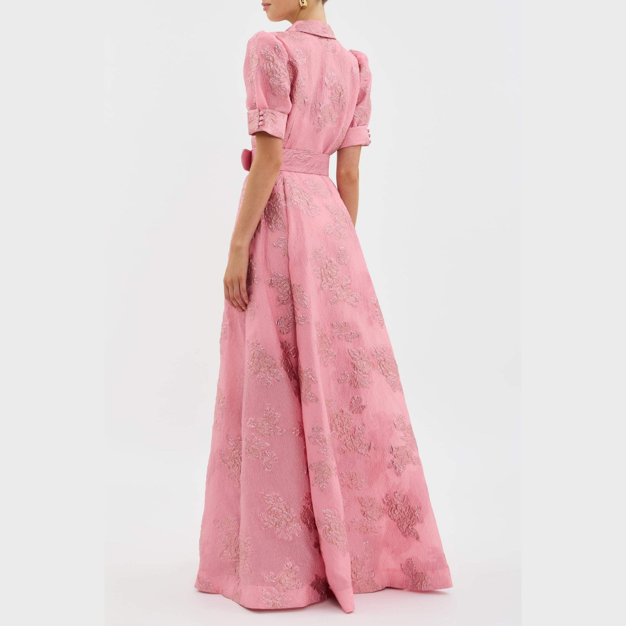 Beatrice™ | Embroidered Balloon-Sleeve Midi Dress