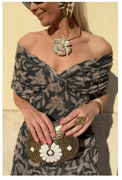 Serena™ | Long Floral Off-Shoulder Dress