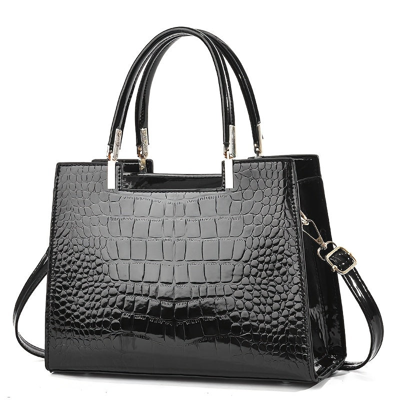 Brooklyn™ Shine | Croc-Embossed Luxury Bag