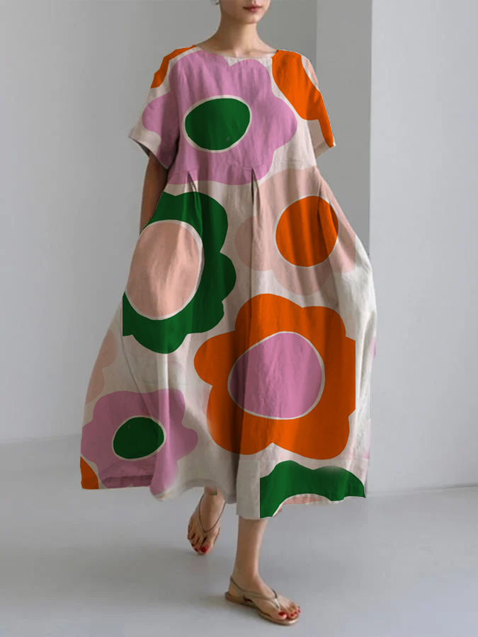 TESSA - COLOURFUL MIDI DRESS